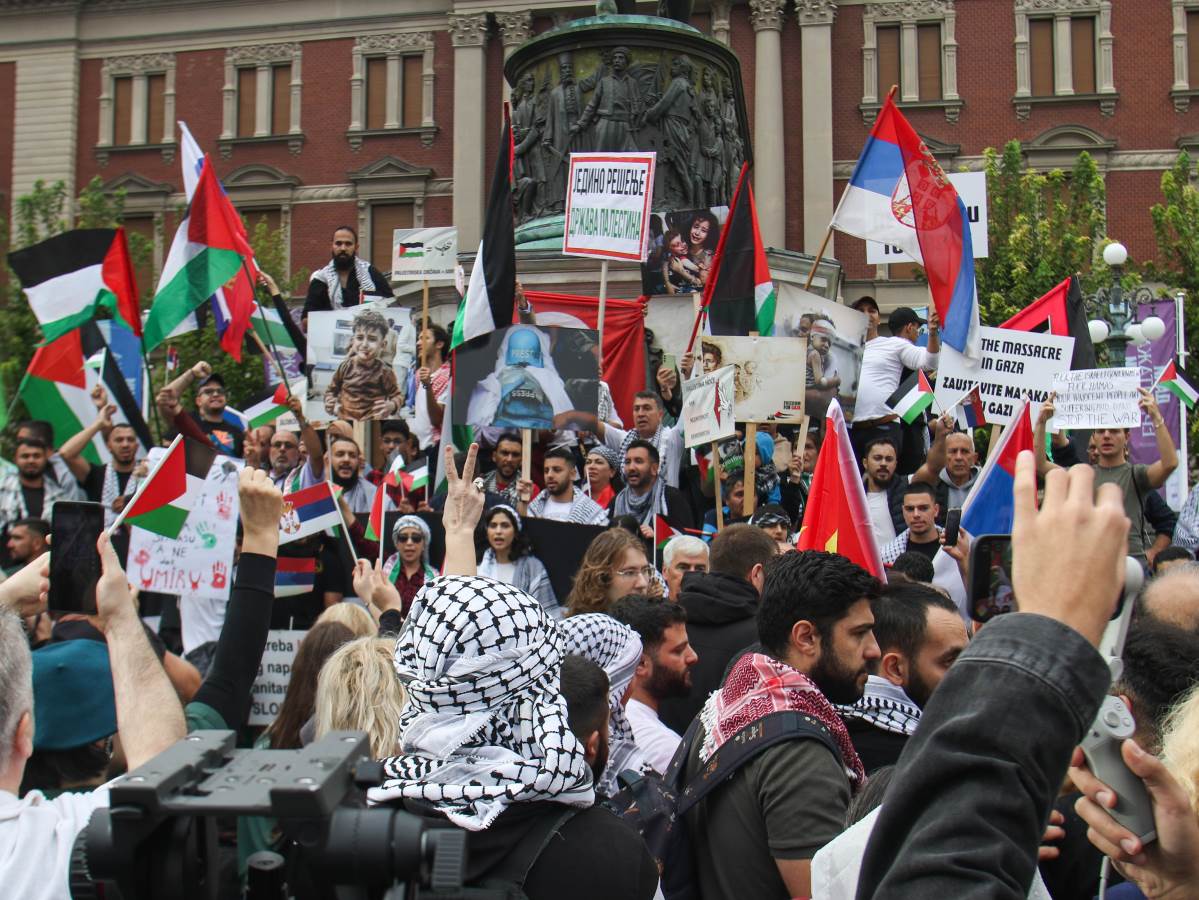  Skup podrške Palestini u Beogradu 