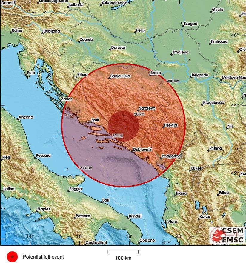  Zemljotres u BiH 