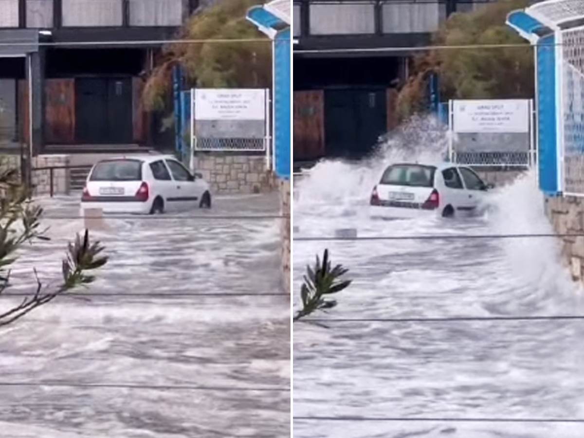  Voda nosila auta u Splitu 