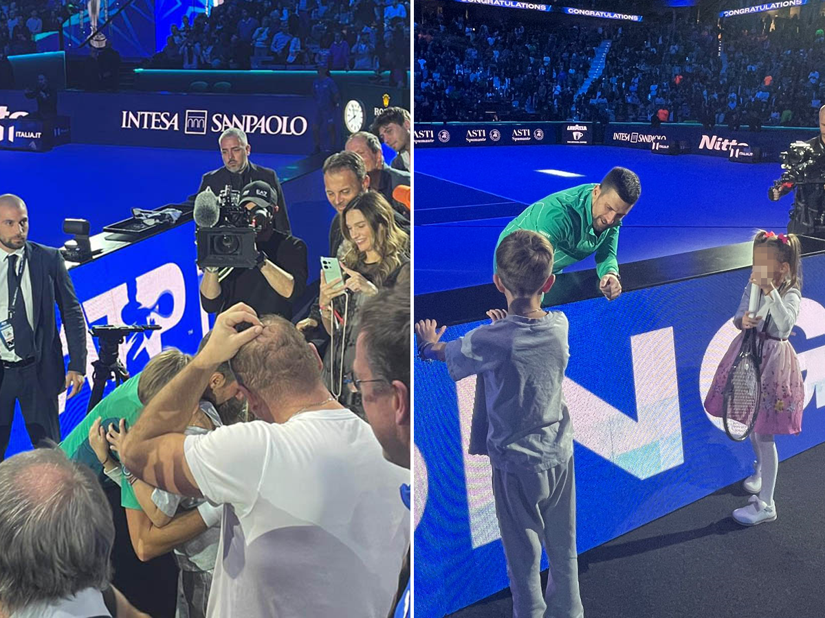  Novak Djokovic sa djecom 