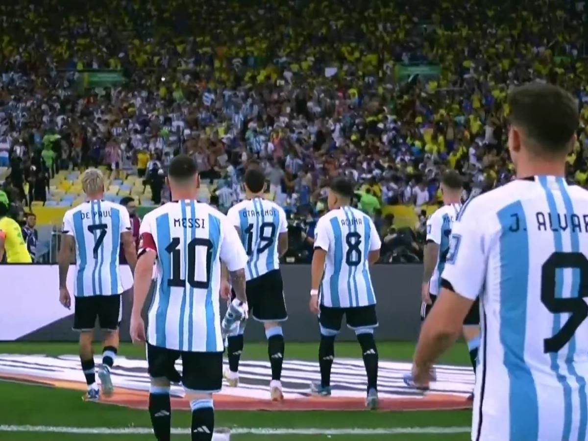  Tuča na utakmici Argentina Brazil 