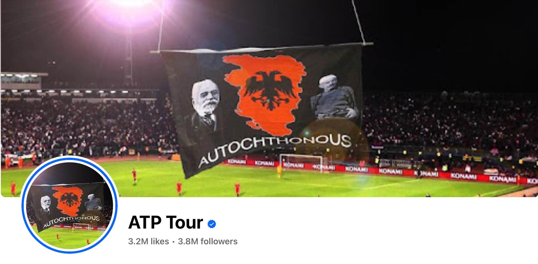  Hakovana stranica ATP zastava Velike Albanije 
