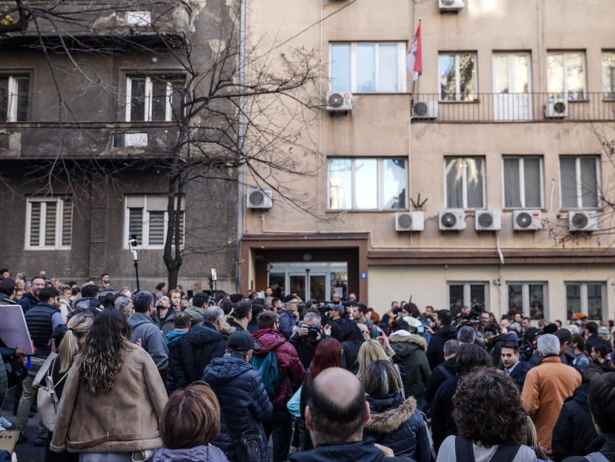  Studenti blokirali ministarstvo Beograd 
