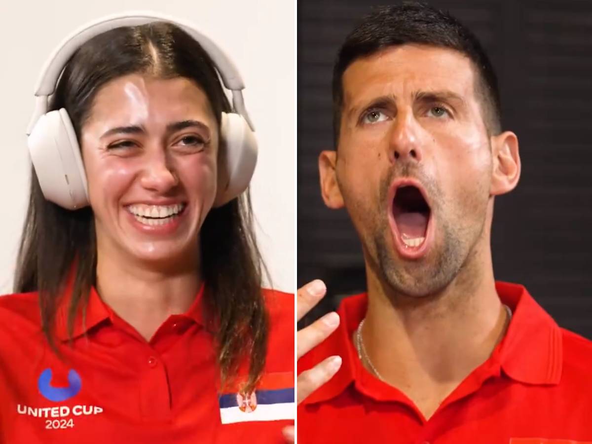  Novak Djokovic i Olga Danilovic igrica video snimak 