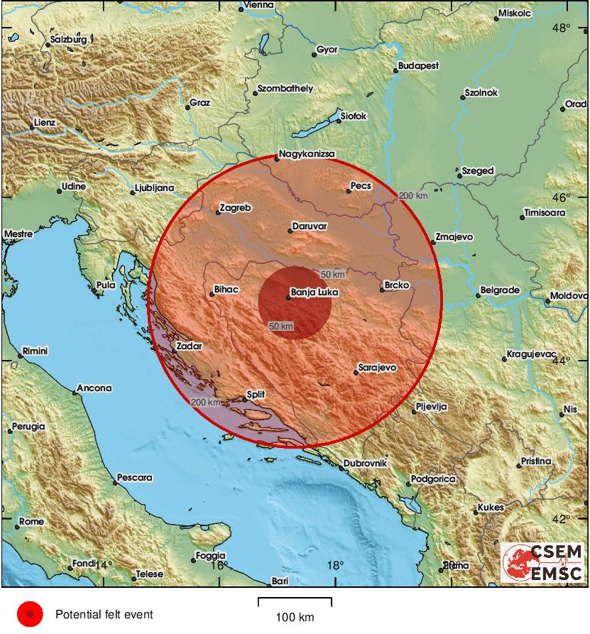  Zemljotres, Banjaluka, 30. decembar 