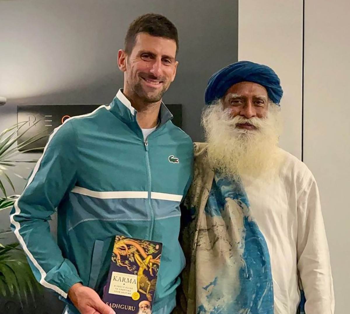  Novak Djokovic i Sadguru na Australijan openu 