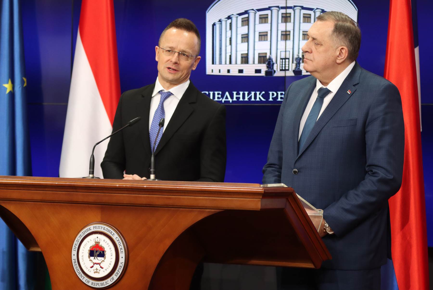 Dodik and Szijjártó at the “Invest Srpska” conference tomorrow Dodik and Szijjártó at the “Invest Srpska” conference tomorrow