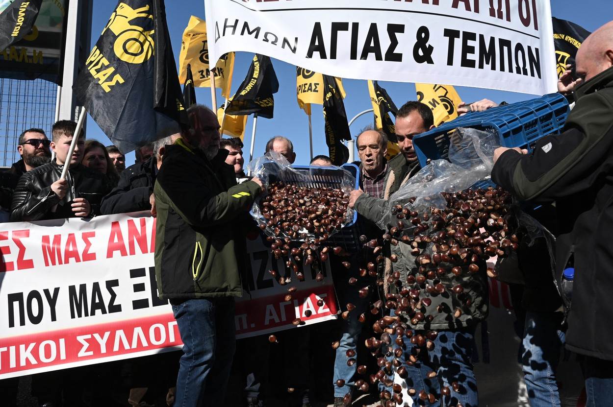  Grčki poljoprivrednici održali veliki miting u Solunu  