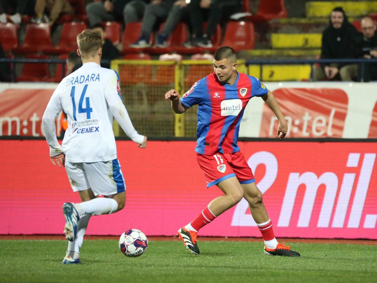  David Vuković nakon prvog gola za Borac 