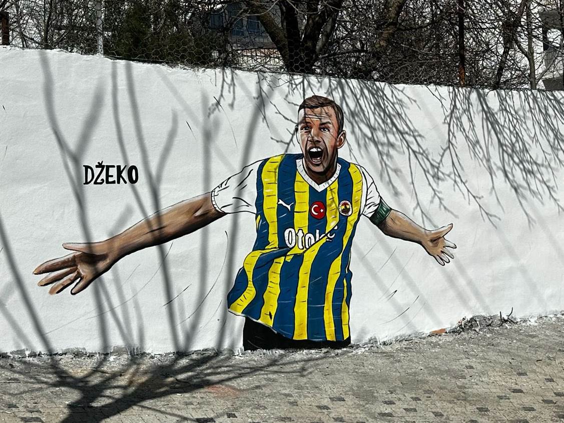 Edin Džeko mural Dijarbakir foto 
