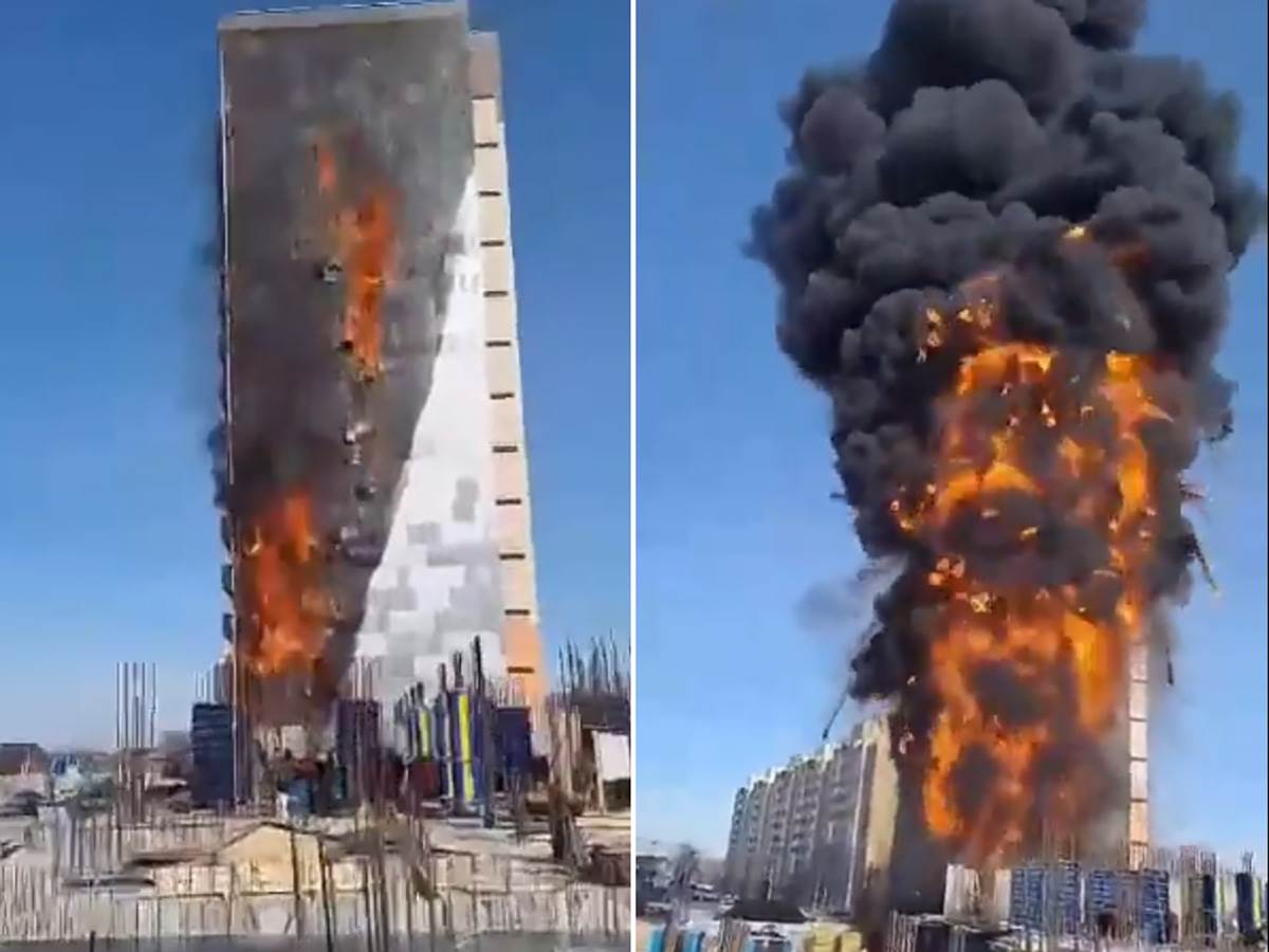  Požar na zgradi u Rusiji 