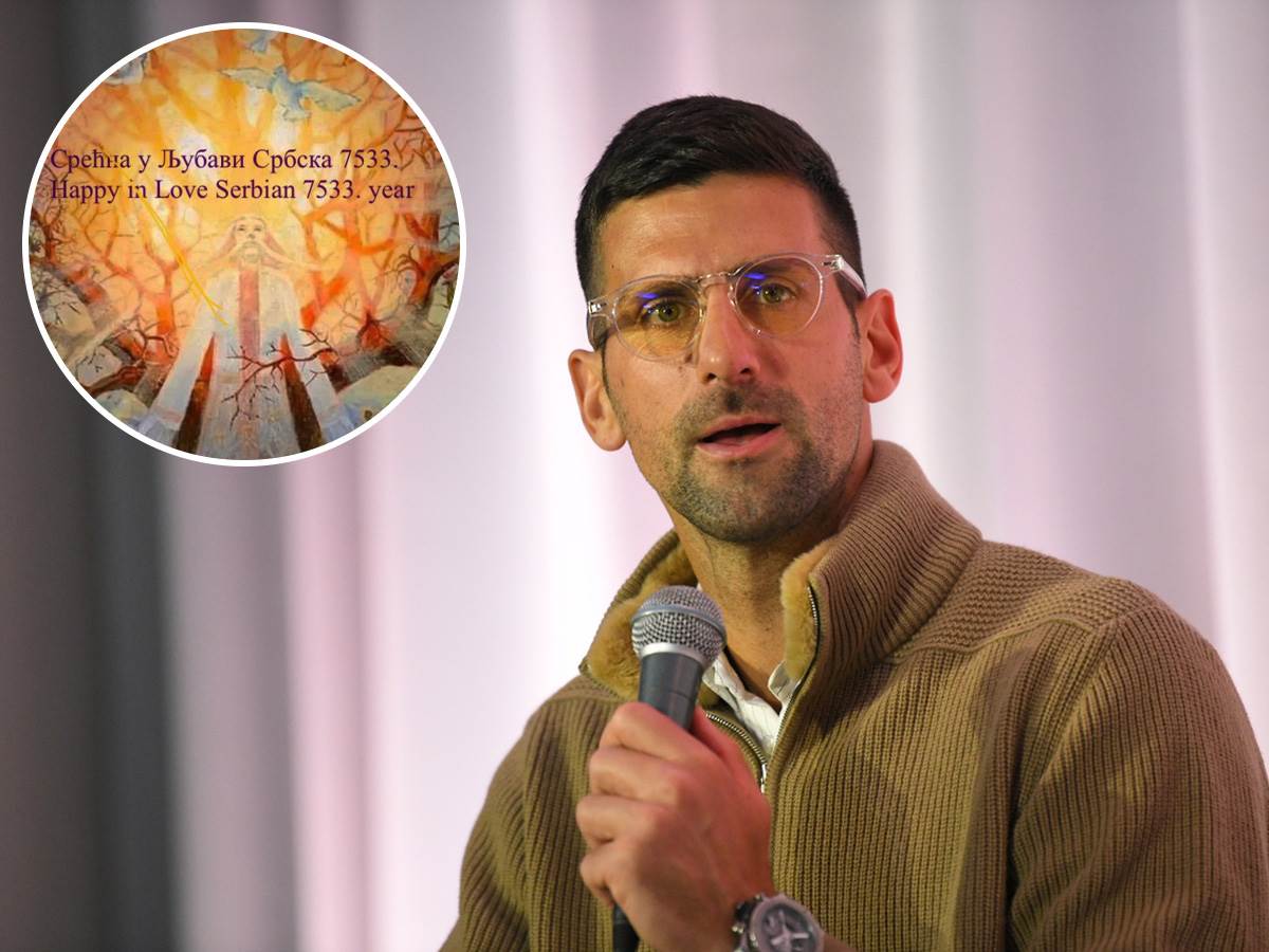 Novak Đoković čestitao srpsku 7533. godinu Novak Đoković čestitao srpsku 7533. godinu