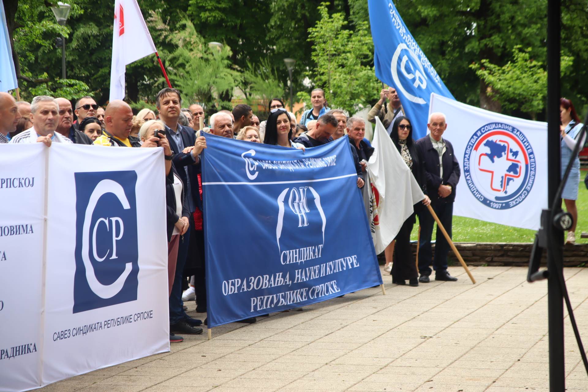  Protest sindikatlija u Banjaluci za 1. maj 