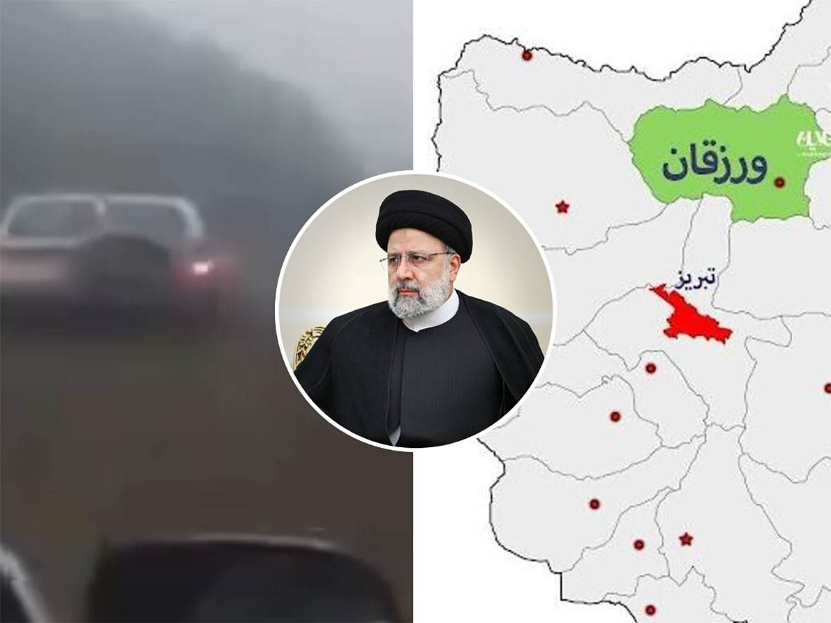  Snimak mjesta gdje je pao helikopter u kom je bio iranski predsjednik 