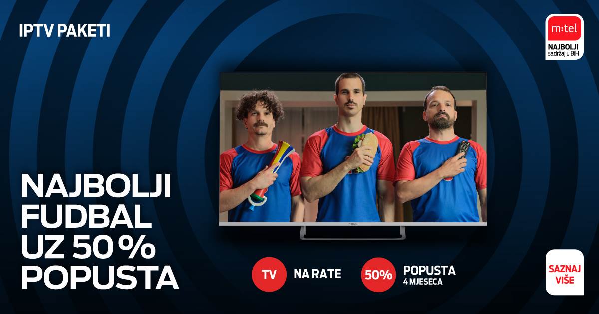 Najbolji evropski fudbal čeka vas u m:tel TV paketima Najbolji evropski fudbal čeka vas u m:tel TV paketima