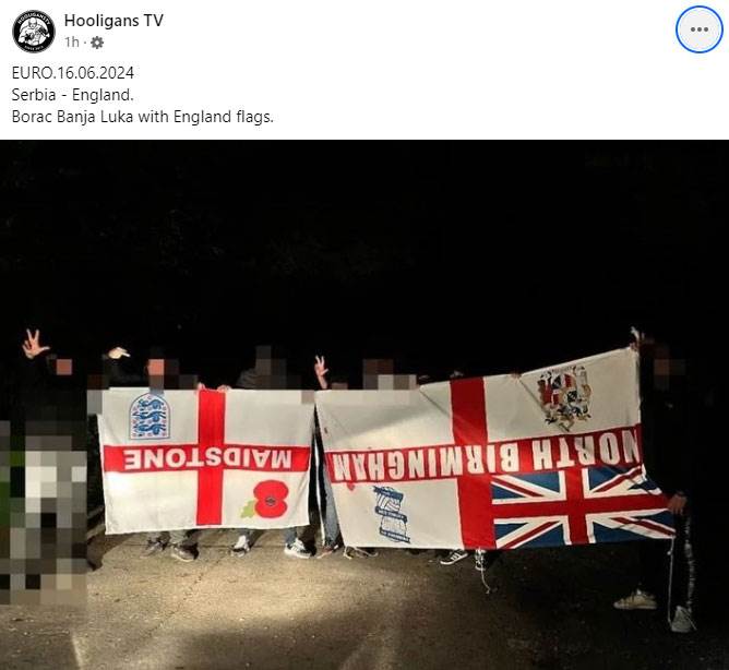  Navijači FK Borac oduzeli zastave Englezima FOTO 