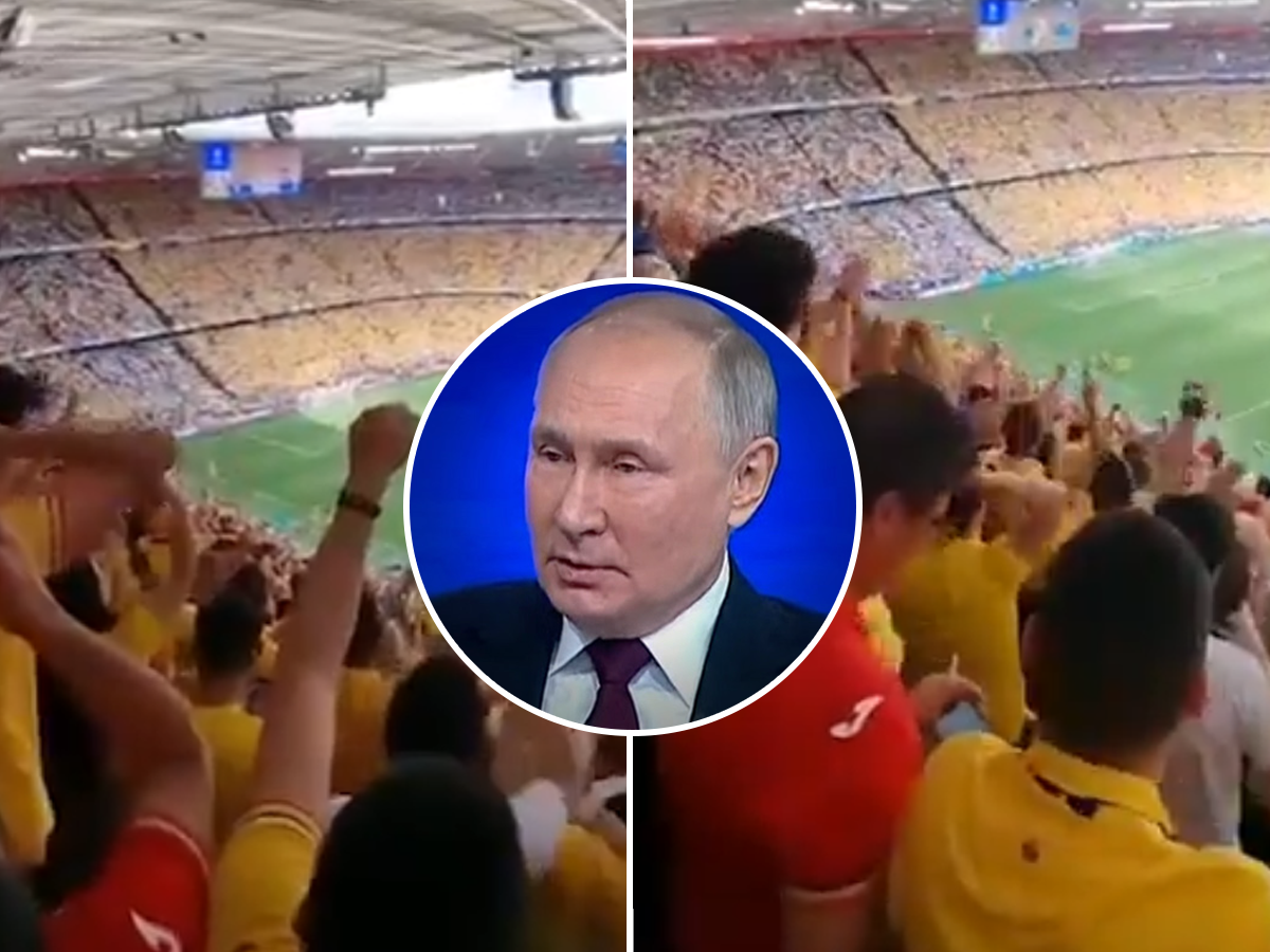  Rumunski navijači skandirali Putin 