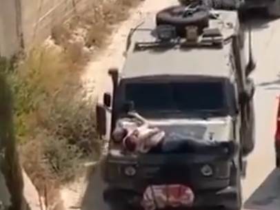  Izraelci vezali ranjenog palestinca za džip 