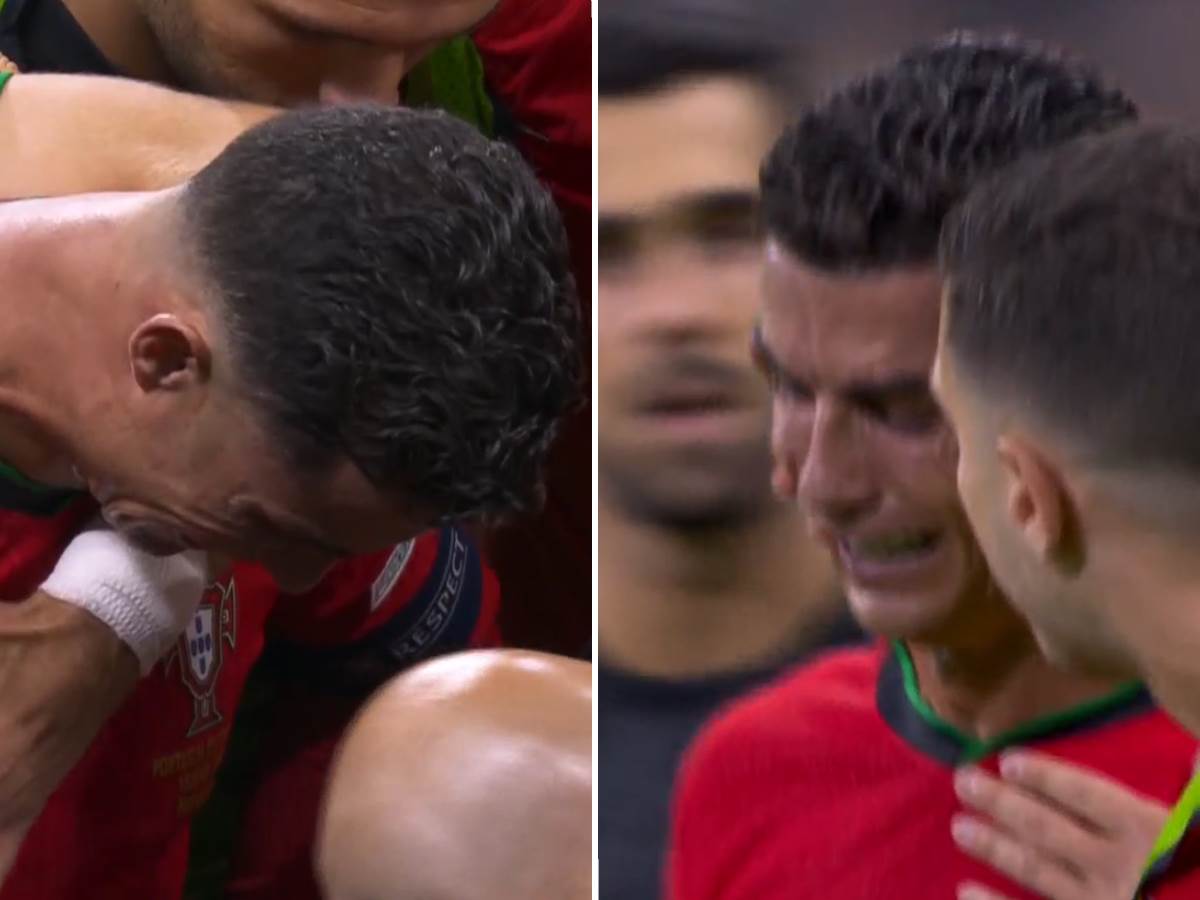  Portugal Slovenija Kristijano Ronaldo plače 