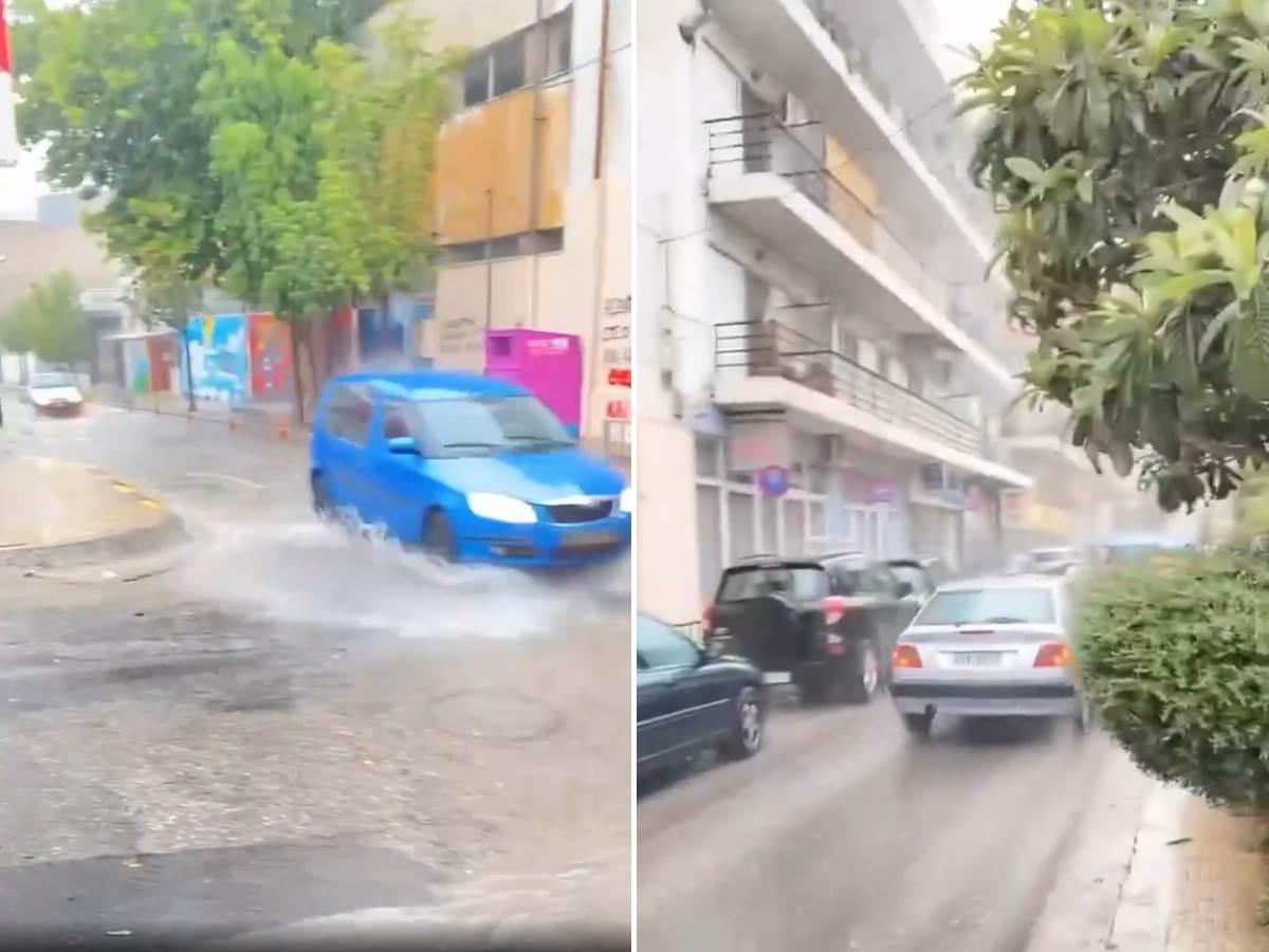  Snažno nevrijeme pogodilo Grčku: Poplavljene ulice, pucaju gromovi.. 