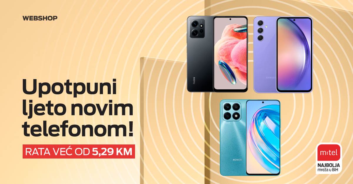  novim telefonom iz m:tel webshop ponude 