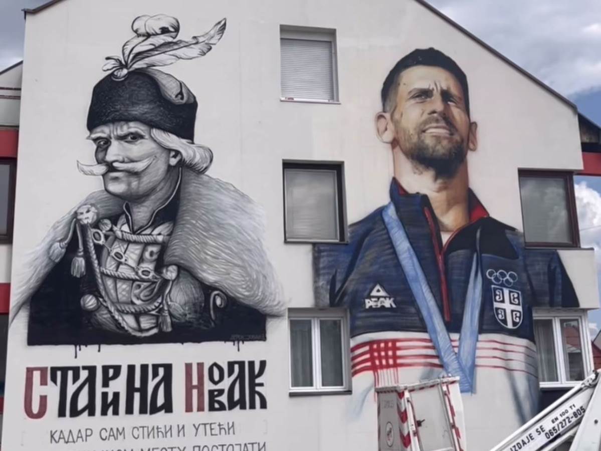  Mural Novaku Đokoviću na Sokocu 