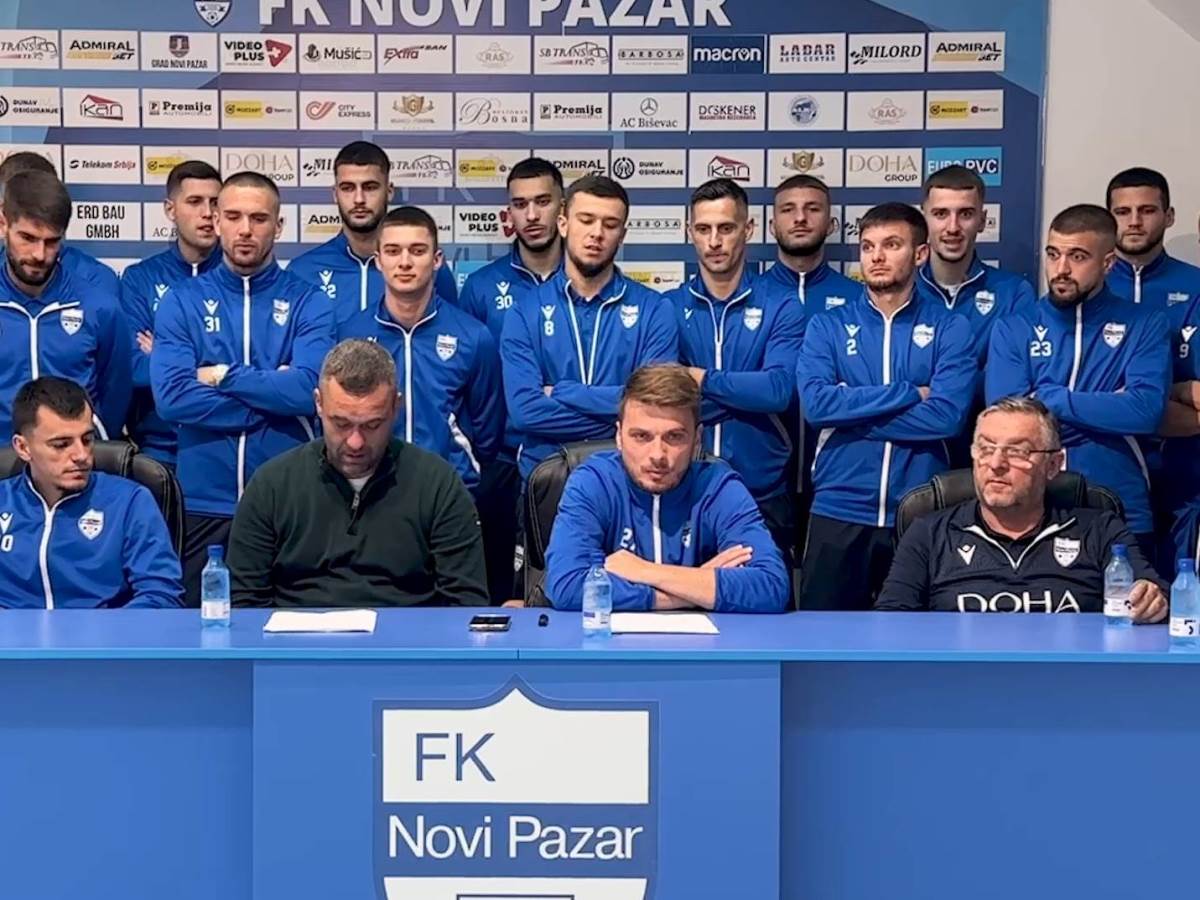  FK Novi Pazar obraćanje pred Partizan 