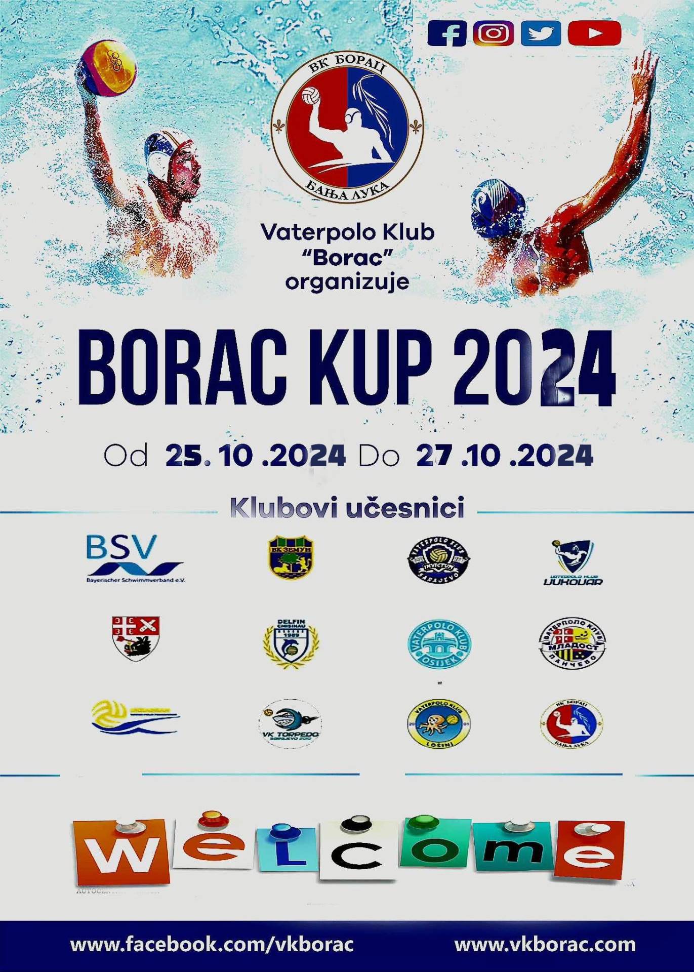  Vaterpolo klub Borac organizuje 8. Borac kup i igra sa Košutnjakom 