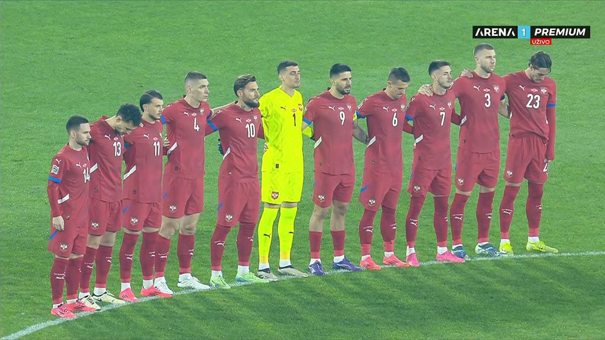  Utakmica Srbija Danska počela minutom ćutanja 