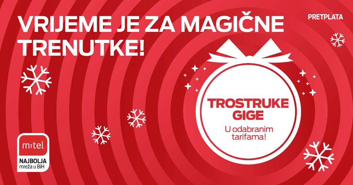  Praznične m:tel Pretplata tarife - Vrijeme je za magične trenutke! 