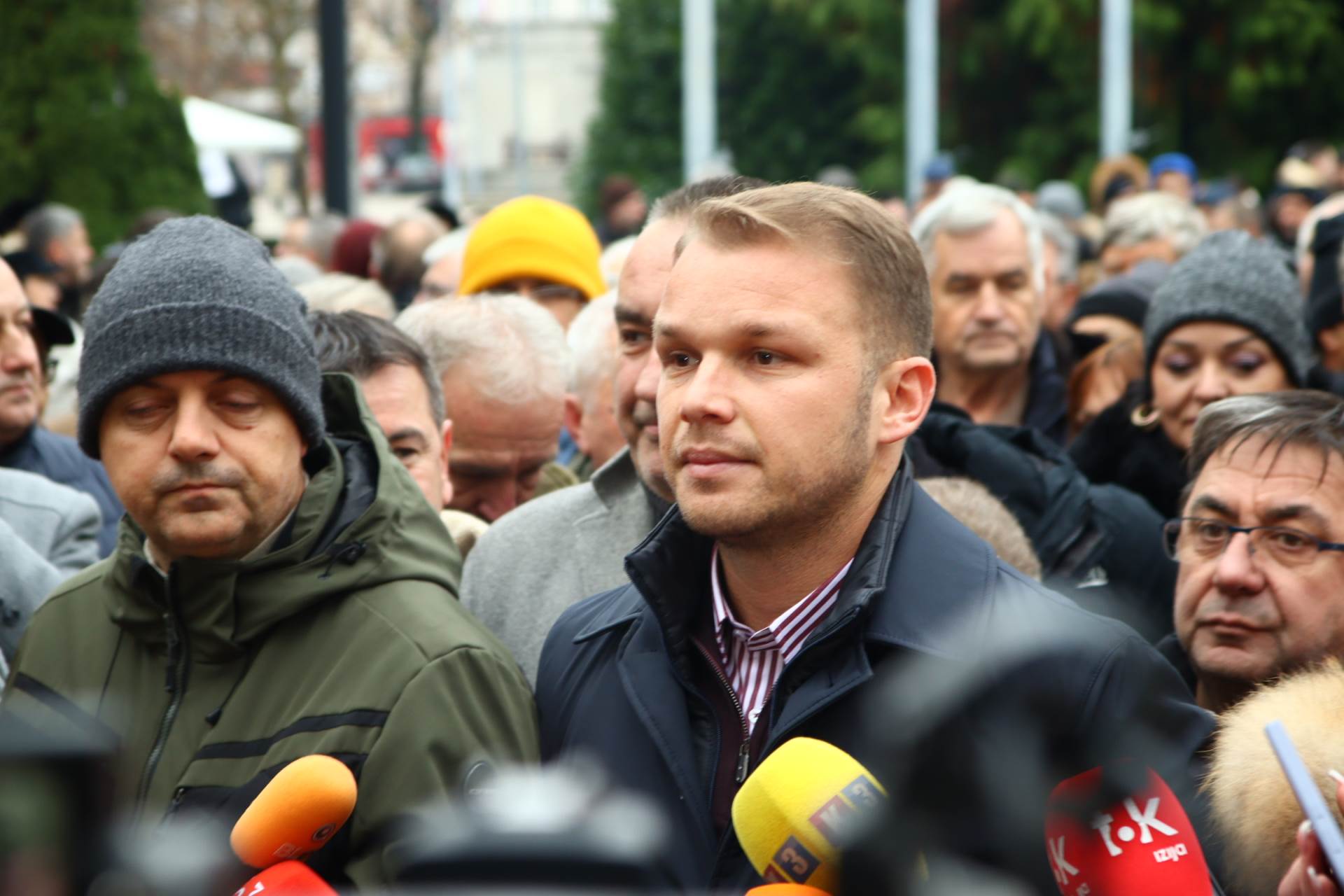  Draško Stanivuković na protestu ispred NSRS 