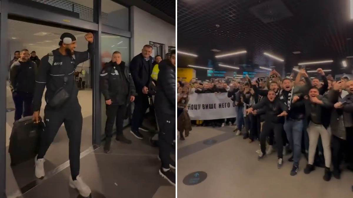 kk partizan docek na aerodromu poslije dvije pobjede u evroligi kk partizan docek na aerodromu poslije dvije pobjede u evroligi