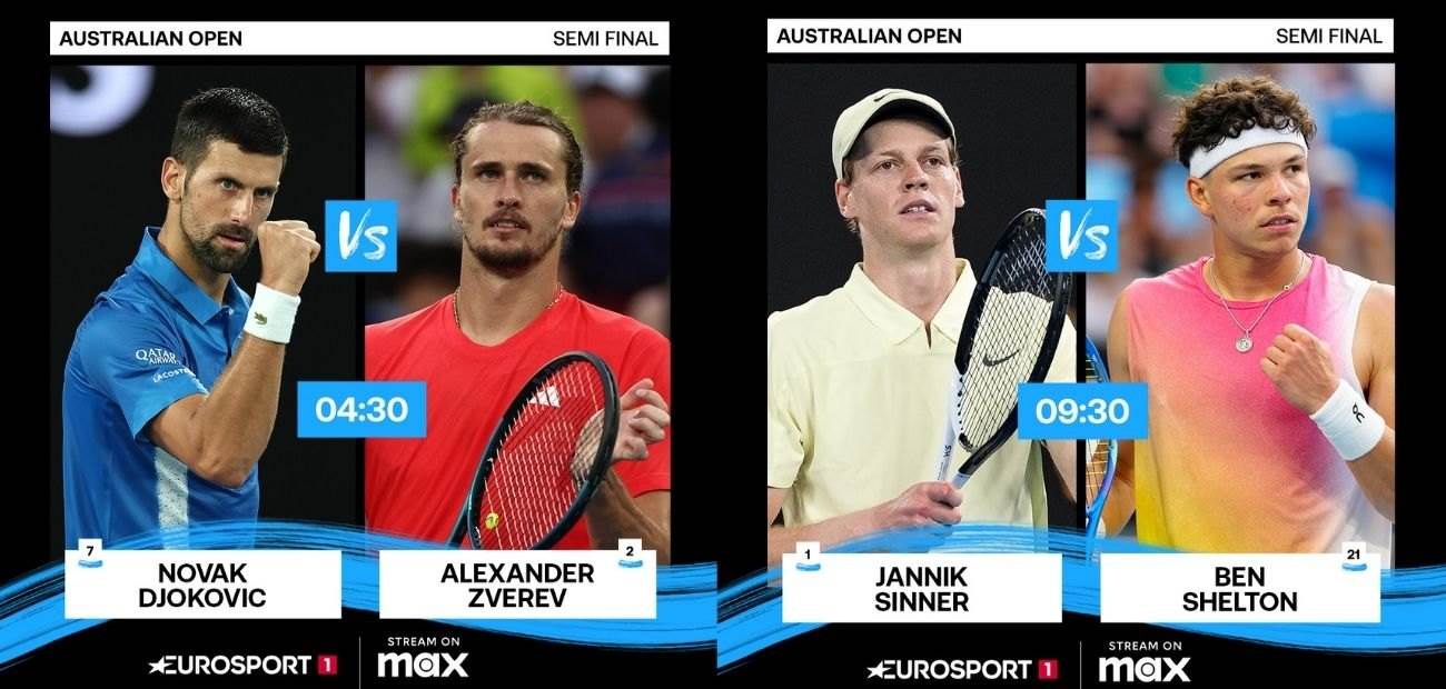  olufinale Australijan opena na Eurosportu 1 i Max platformi 
