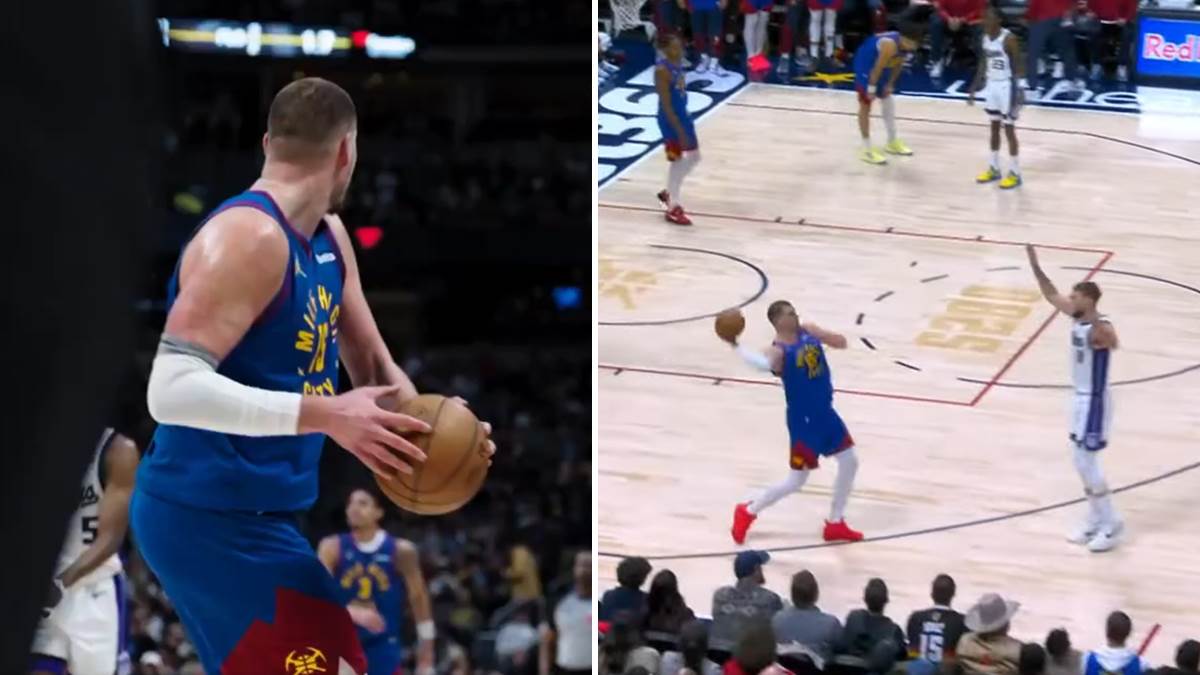  Nikola Jokić trojka sa svog koša uz zvuk sirene 