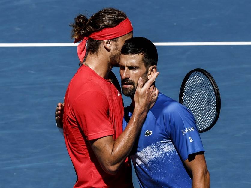 Aleksander Zverev i Novak Đoković Aleksander Zverev i Novak Đoković