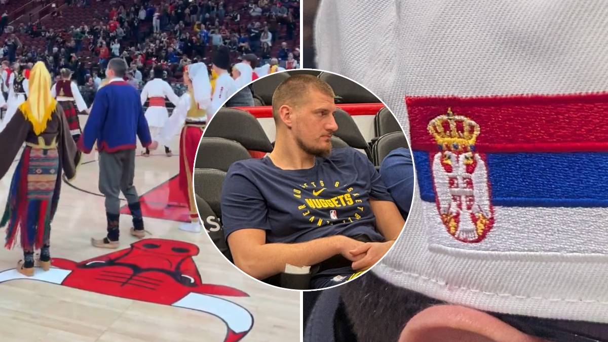 Srbi na utakmici Jokića Srbi na utakmici Jokića