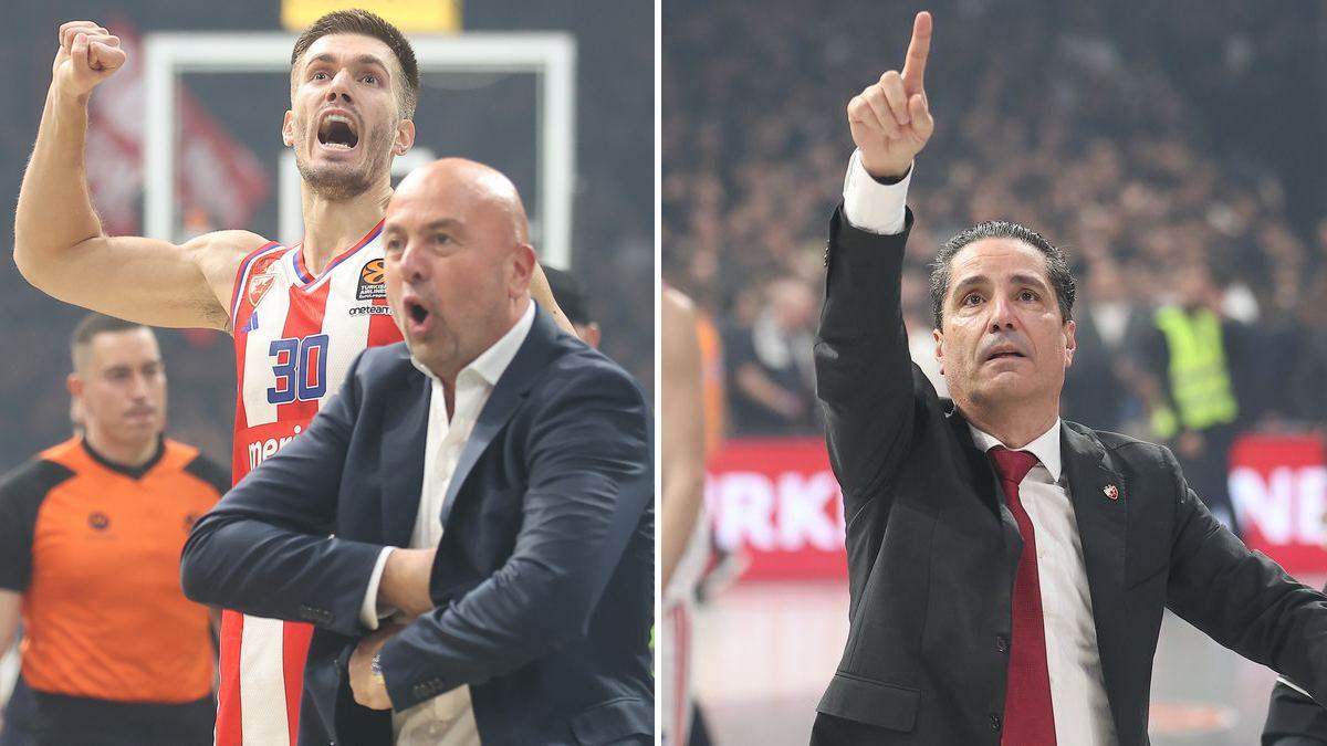  Slavlje košarkaša Crvene zvezde protiv Partizana 