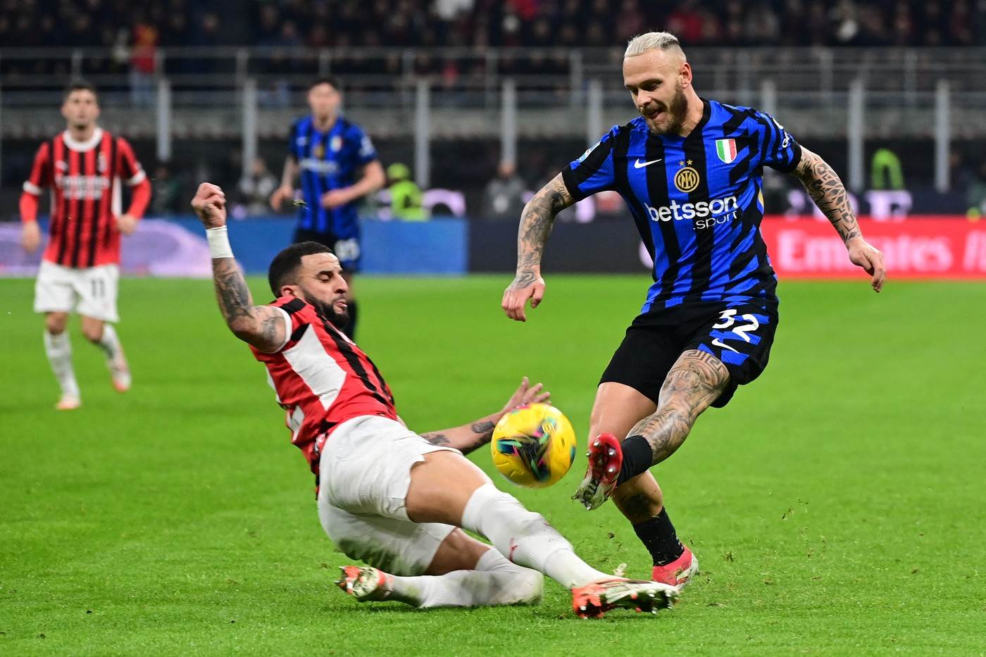 Milan - Inter, Kajl Voker Federiko Dimarko Milan - Inter, Kajl Voker Federiko Dimarko