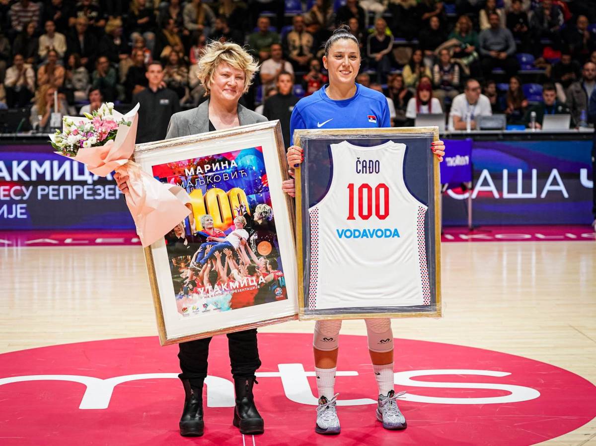  Saša Čađo odigrala 100. meč za Srbiju i dala 100. poen 