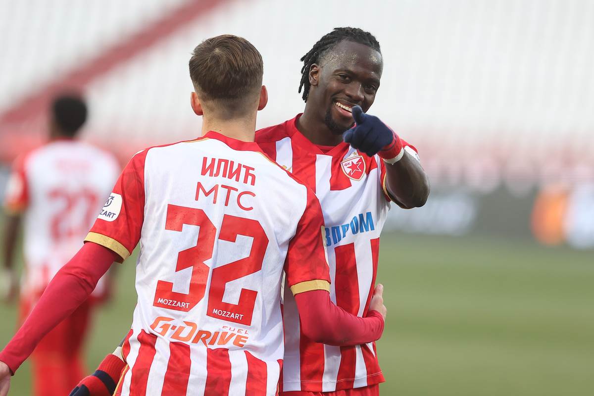  FK Crvena zvezda pobijedila Radnički iz Kragujevca 6:0 