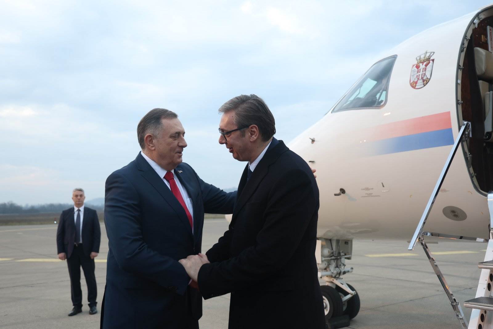 Dodik dočekao Vučića Dodik dočekao Vučića