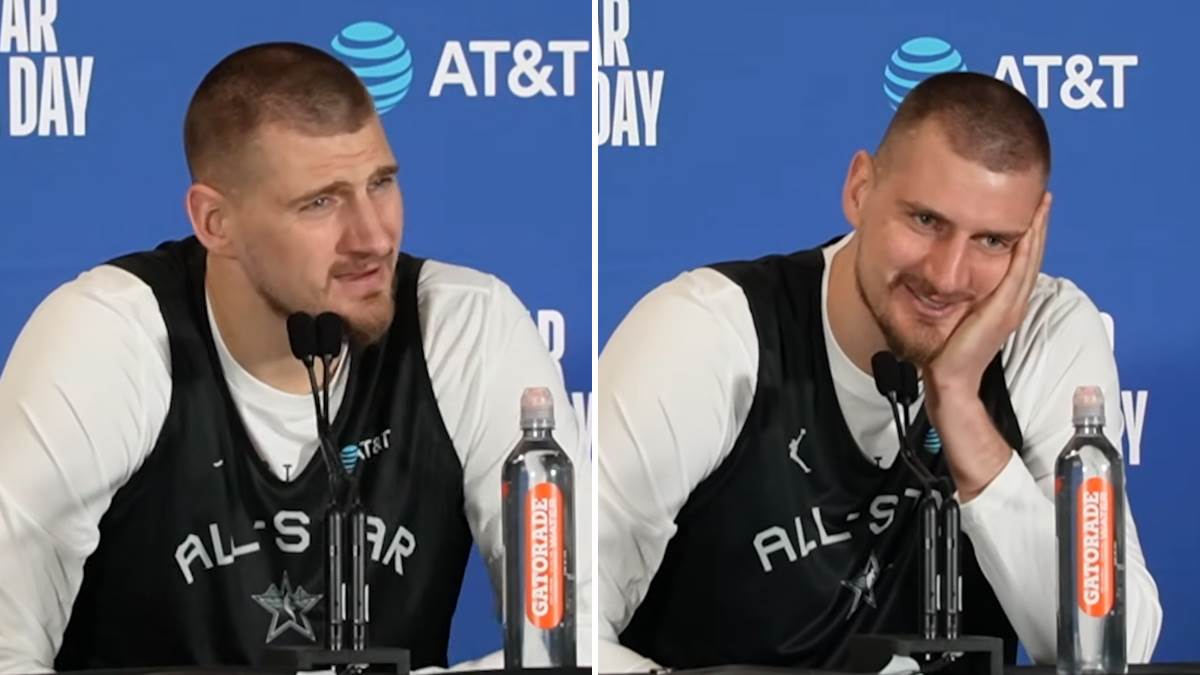 Nikola Jokić se nasmijao zbog pitanja na srpskom Nikola Jokić se nasmijao zbog pitanja na srpskom