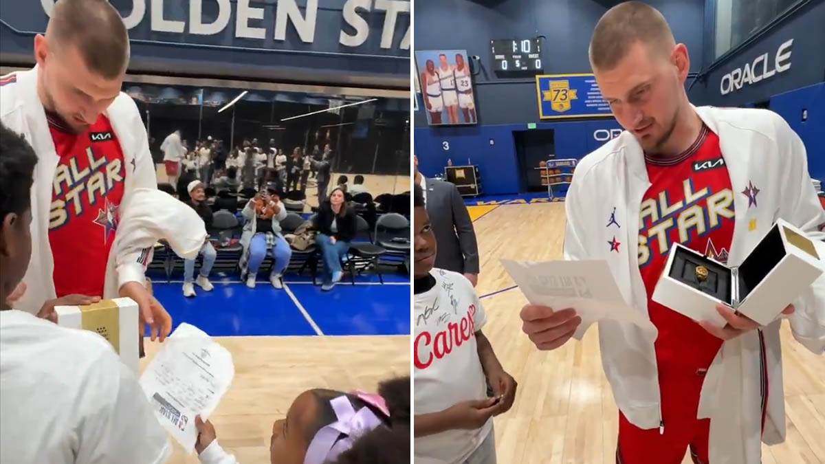Nikola Jokić dobio poklon na ol staru Nikola Jokić dobio poklon na ol staru