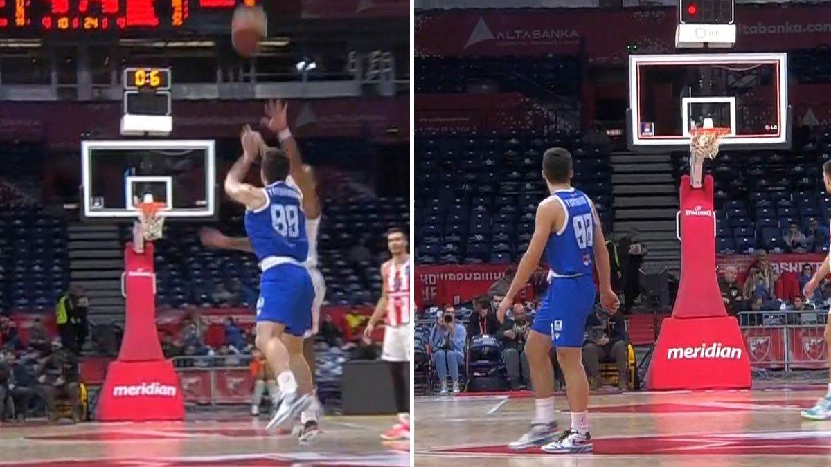 Toni Torbarina trojka sa pola protiv Zvezde Toni Torbarina trojka sa pola protiv Zvezde