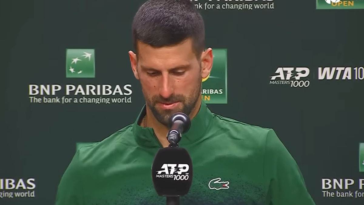 novak djokovic dobio tesko pitanje od novinara u indijan velsu novak djokovic dobio tesko pitanje od novinara u indijan velsu