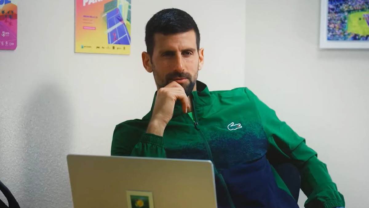 Novak Đoković u promotivnom spotu Indijan Velsa Novak Đoković u promotivnom spotu Indijan Velsa