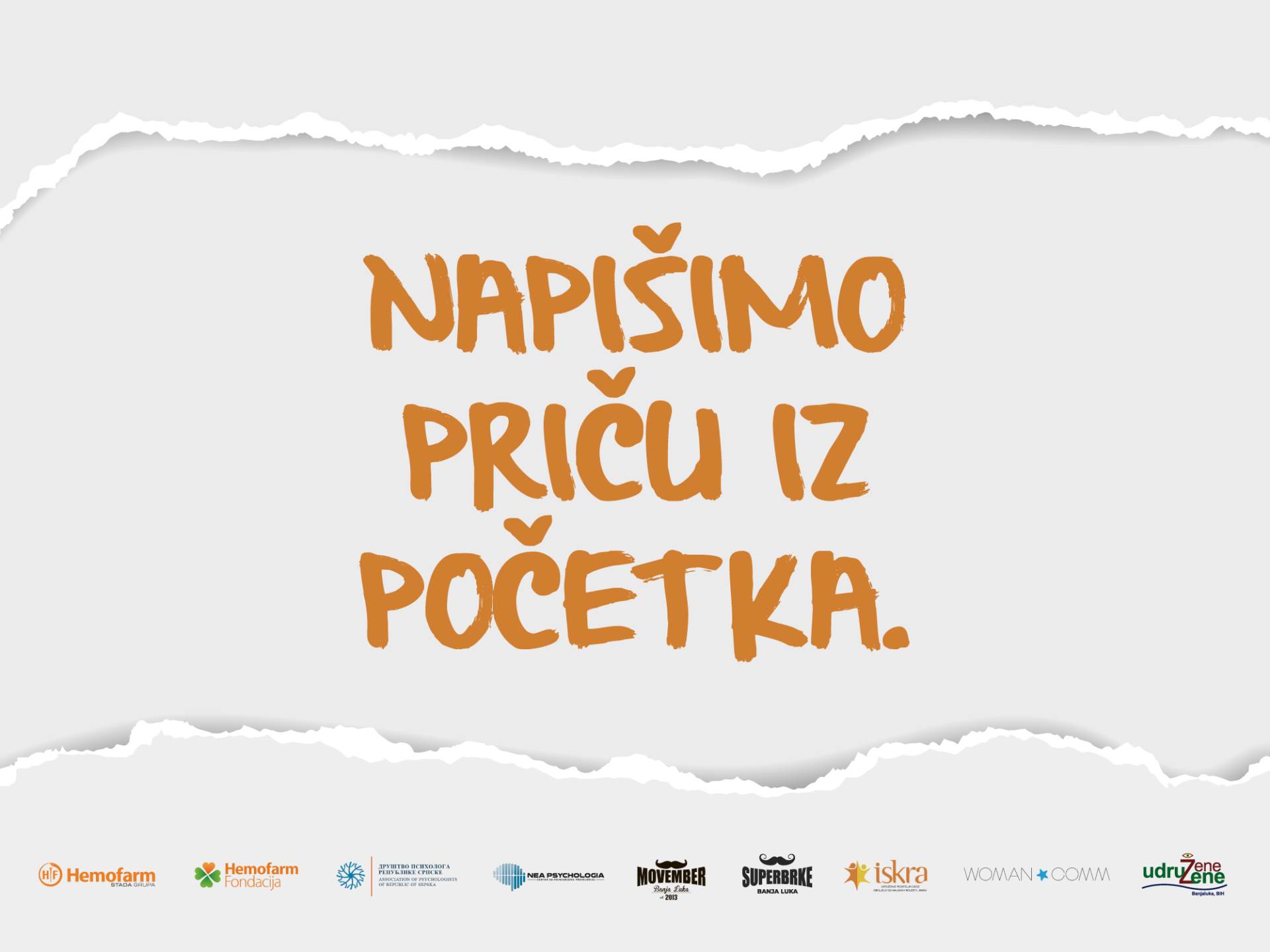 Hemofarm kampanja Napišimo priču iz početka Hemofarm kampanja Napišimo priču iz početka