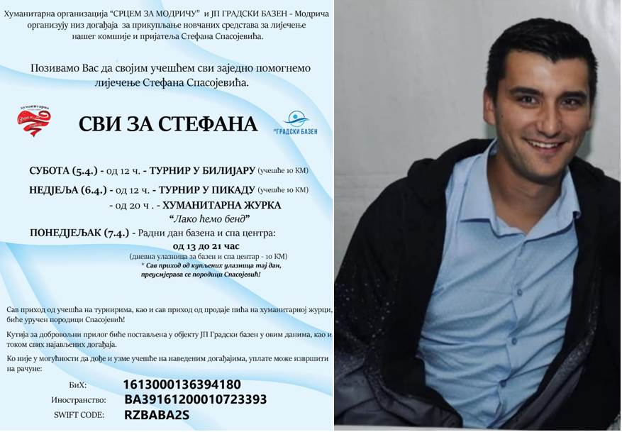 Humanitarna akcija za Stefana Spasojevića Humanitarna akcija za Stefana Spasojevića