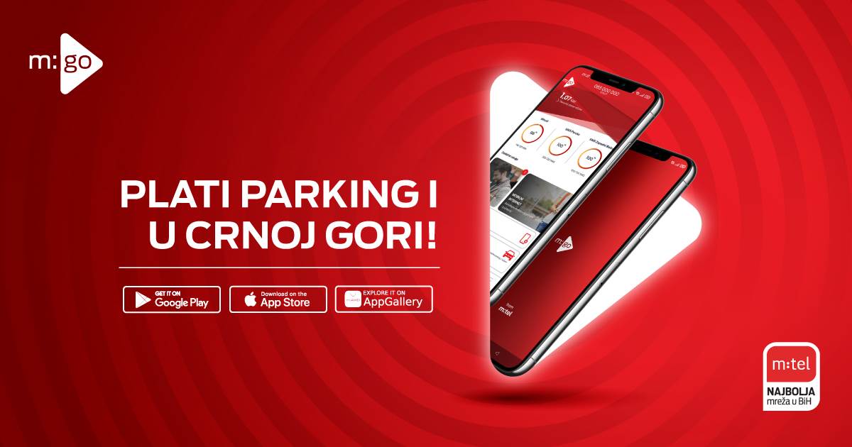  Sa m:go aplikacijom plaćajte parking i u Crnoj Gori 