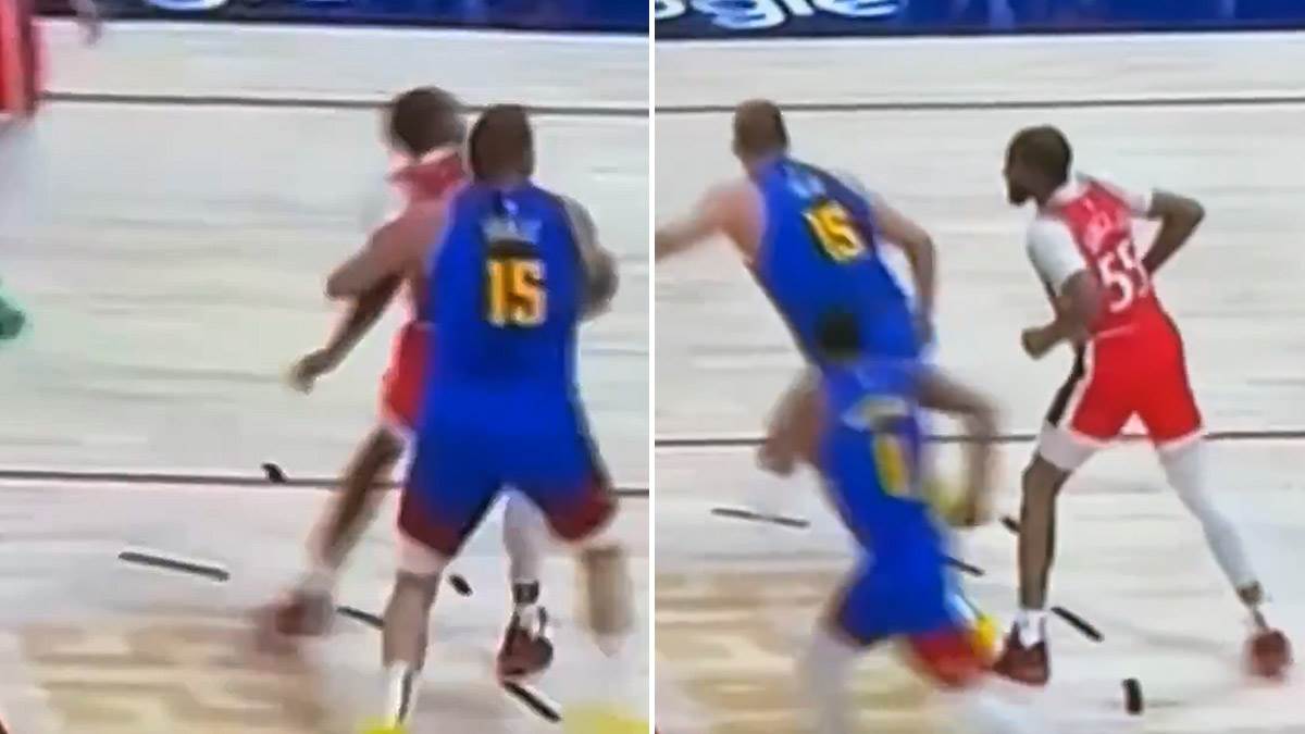  Derik Džuons i Jokić na prvoj utakmici plej-ofa 